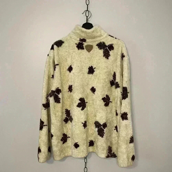 Vintage Nanuk All Over Pint  Leaf Fleece - Picture 2 of 6